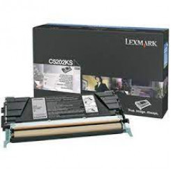Lexmark C5202KS Black Toner - 1500 Pages NON-Return Cartridge - for C520, C520n, C520dn, C530, C530n, C530dn, C530dtn